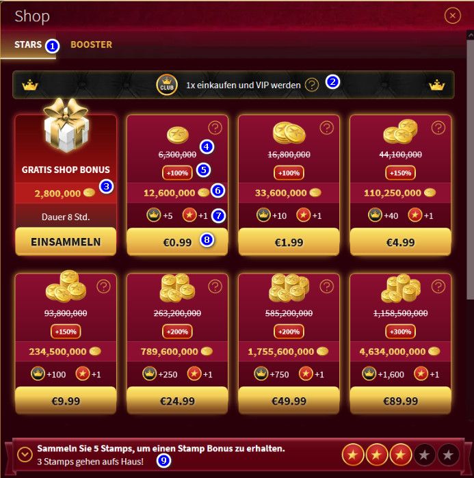 Casino of Gold Zahlungen