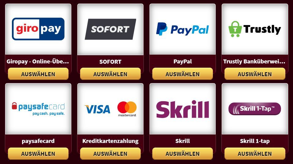 CasinoOfGold Zahlungen